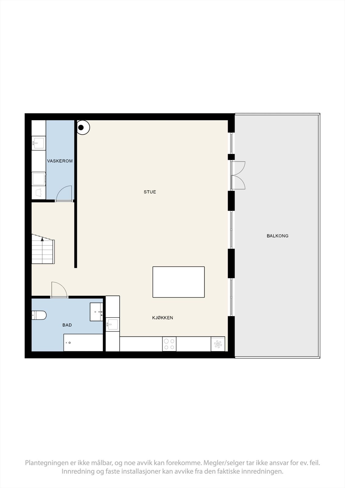 Plantegning u. etasje. Galleribilde