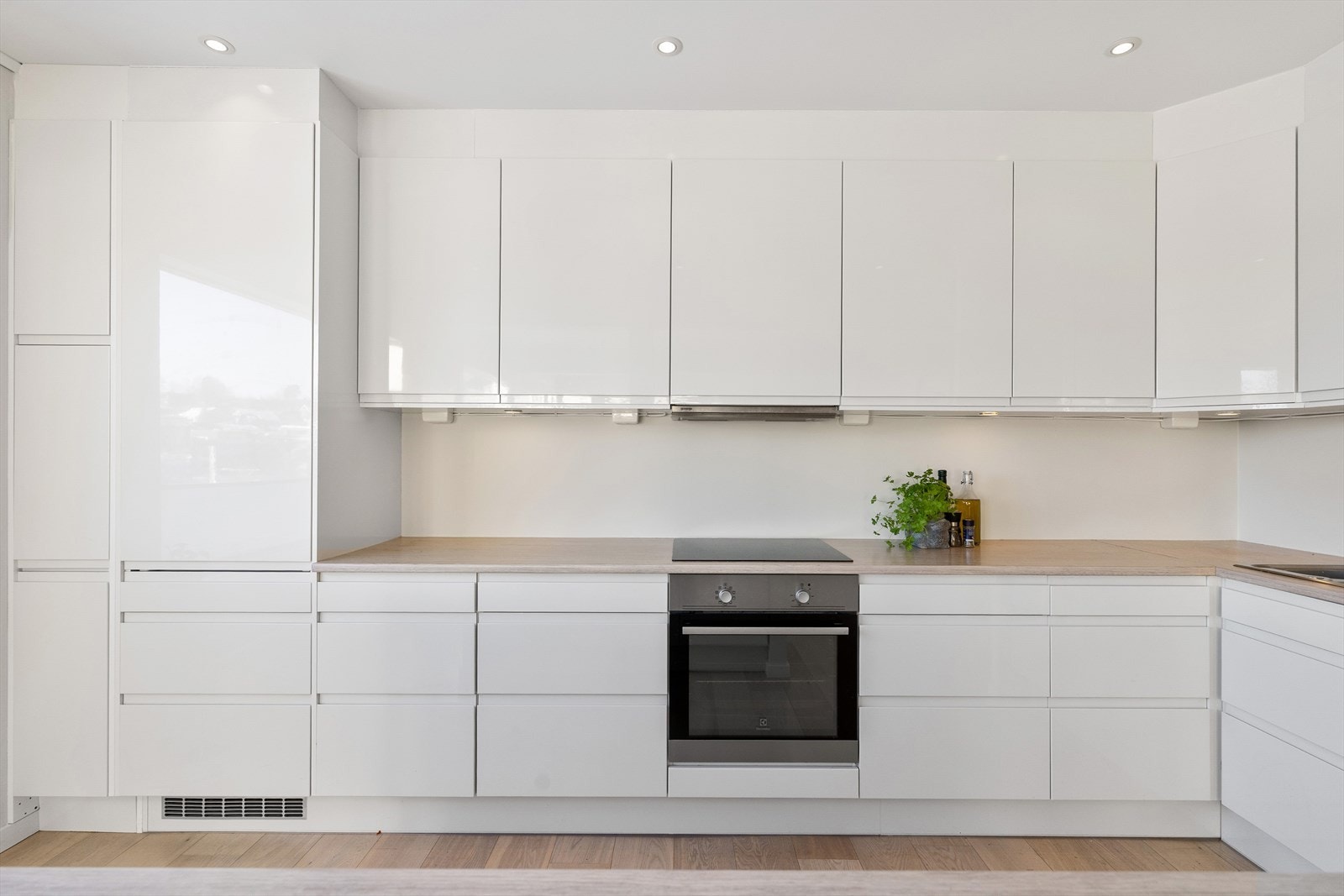 Her er det integrert stekeovn, platetopp, kjøl/frys og oppvaskmaskin. Galleribilde