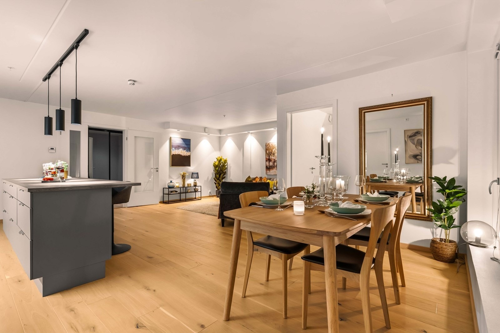 Åpen stue/kjøkken løsning Galleribilde