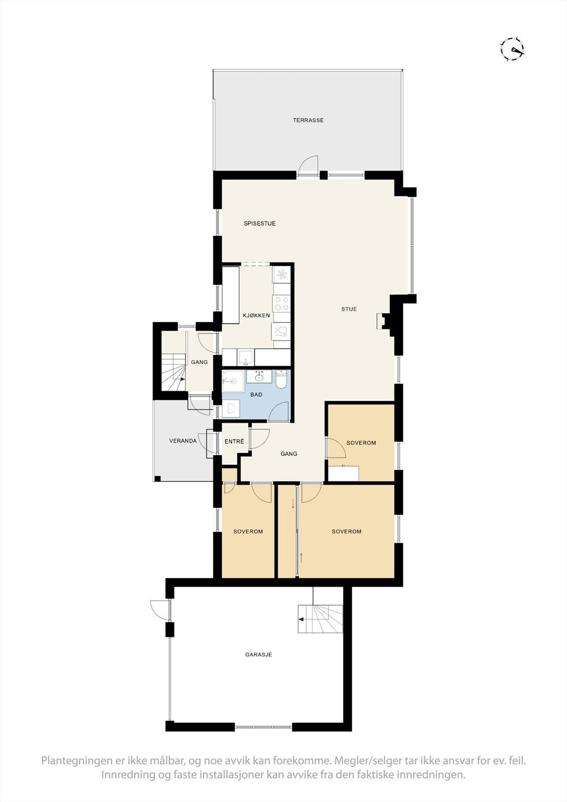 Plantegning 1. etasje. Galleribilde