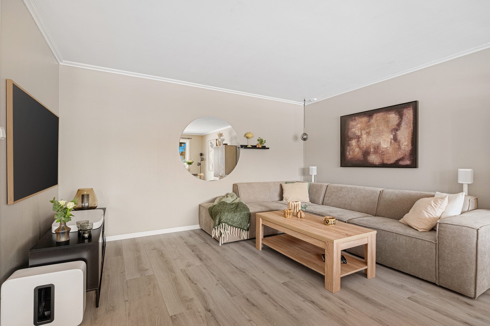 Pen og innbydende stue Galleribilde