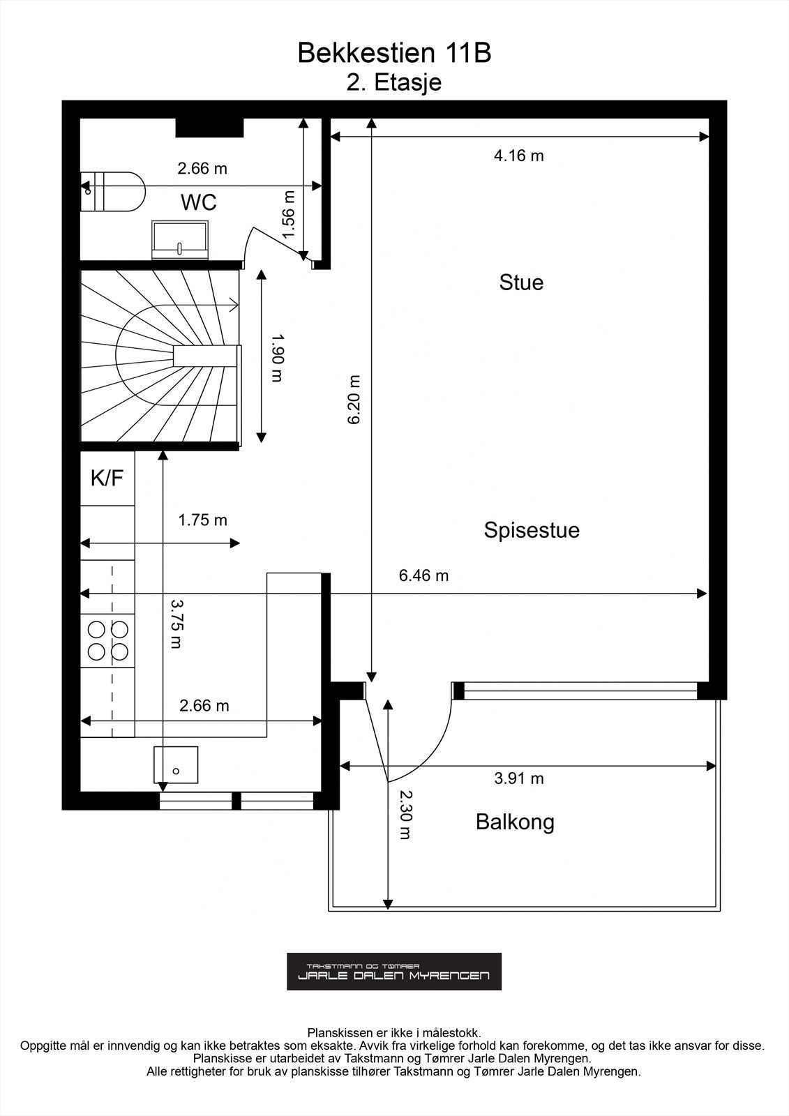 Plantegning 2. etg Galleribilde