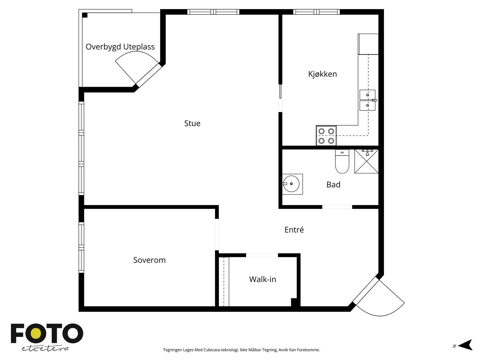 Veiledende plantegning - Ikke målbar Galleribilde