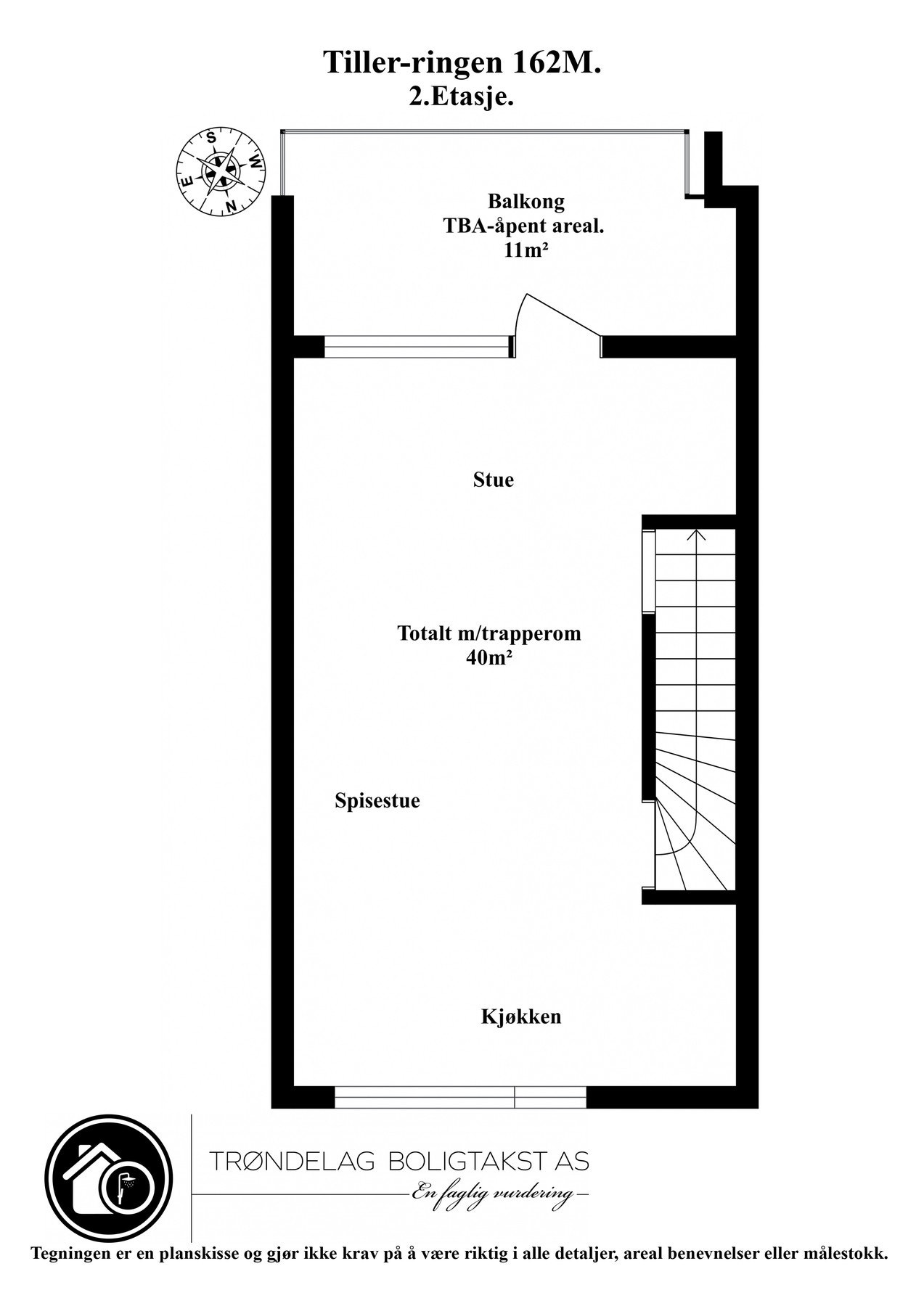 Planskisse for 2. etasje. Galleribilde
