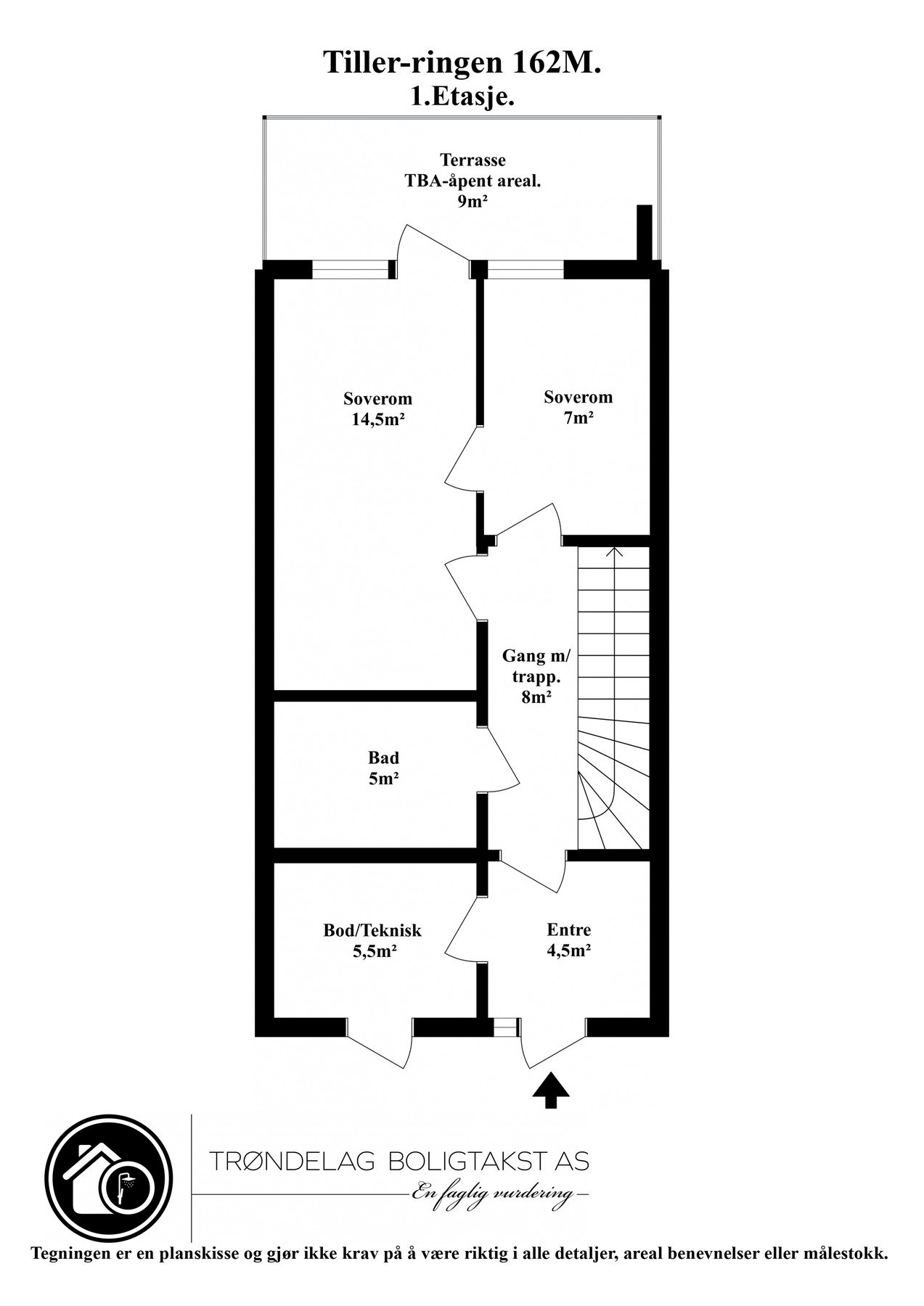 Planskisse for 1. etasje. Galleribilde