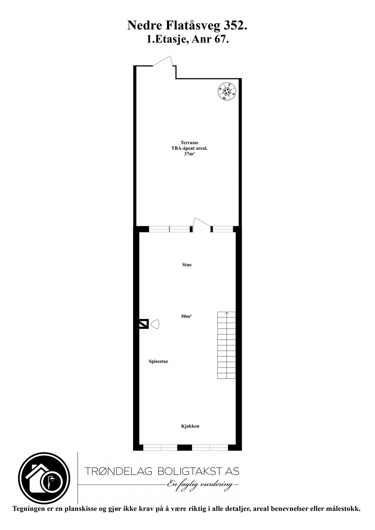 Planskisse 1. etasje. Galleribilde