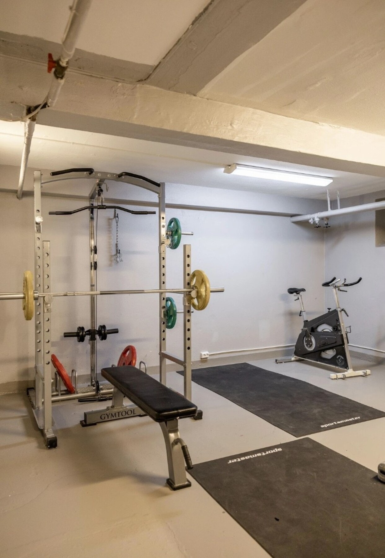 Beboere i Sameiet Kirkeveien 40 har tilgang til felles treningsrom. Galleribilde