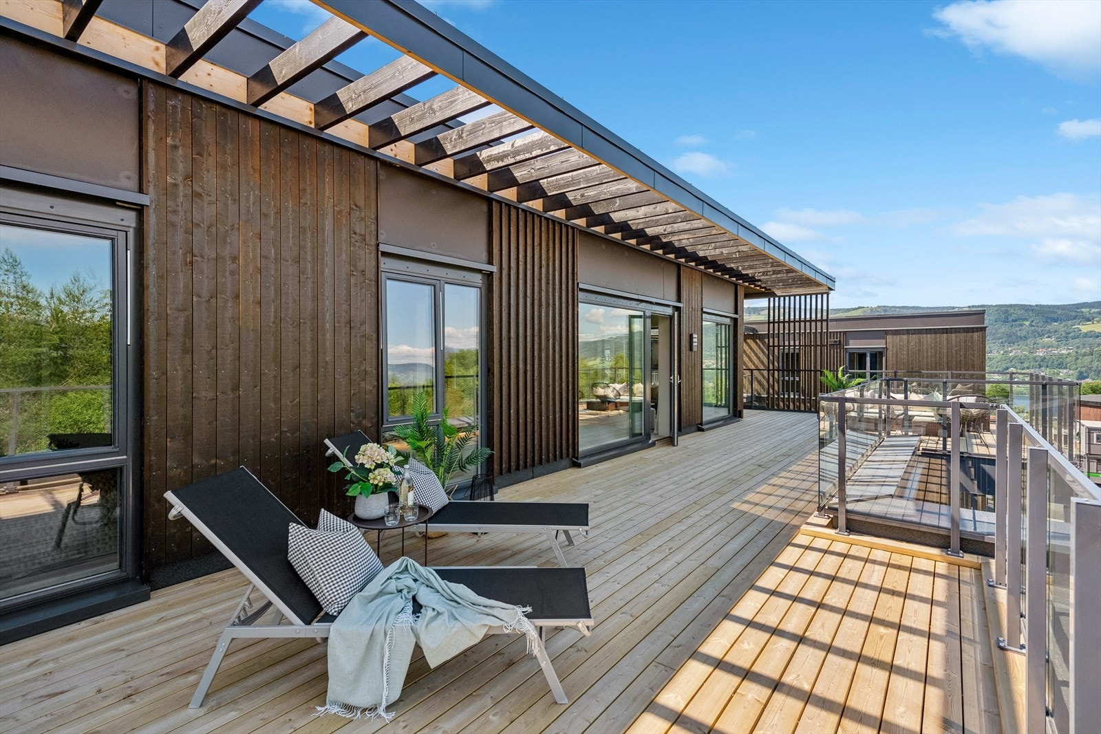 Gode solforhold på terrassen Galleribilde