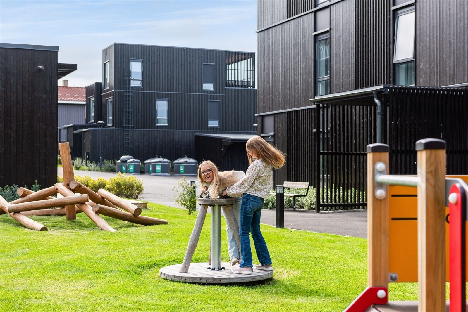 Fra leke området Galleribilde