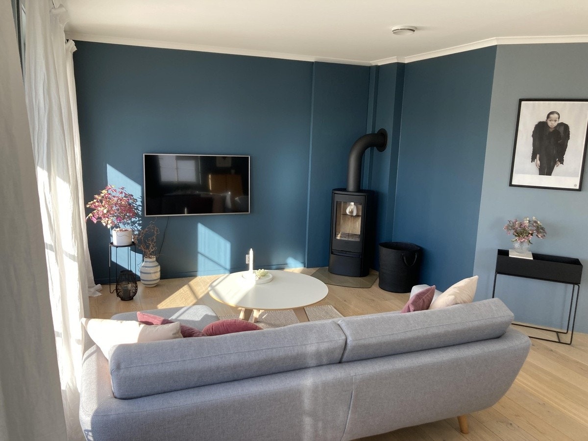 Stue med vedovn (2. etg). Galleribilde