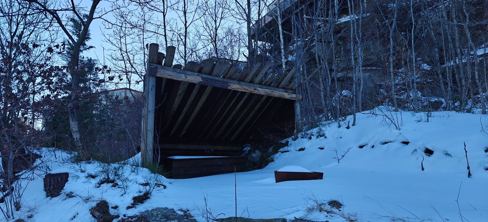 Selges bilde fra gapahuk i området Galleribilde