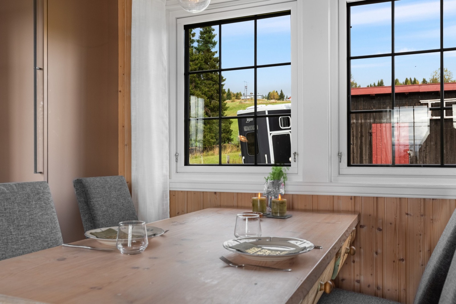 Her kan familien nyte et godt måltid sammen. Galleribilde