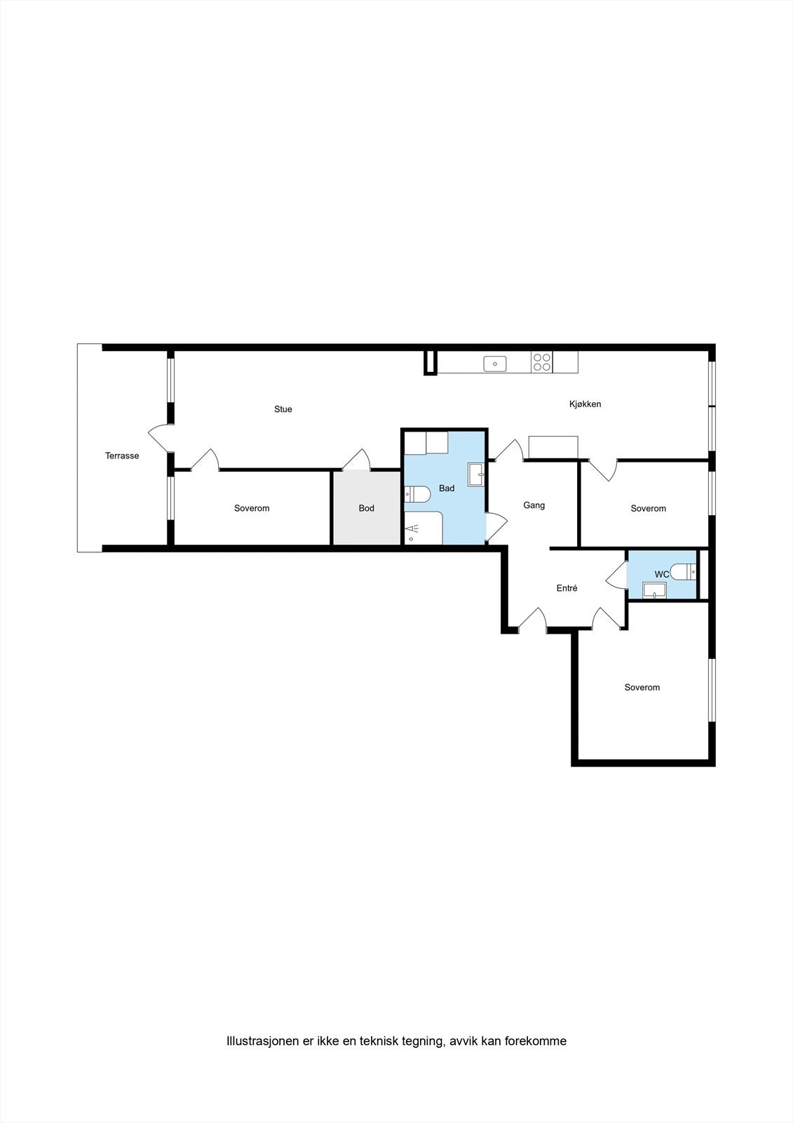 Planskisse Galleribilde