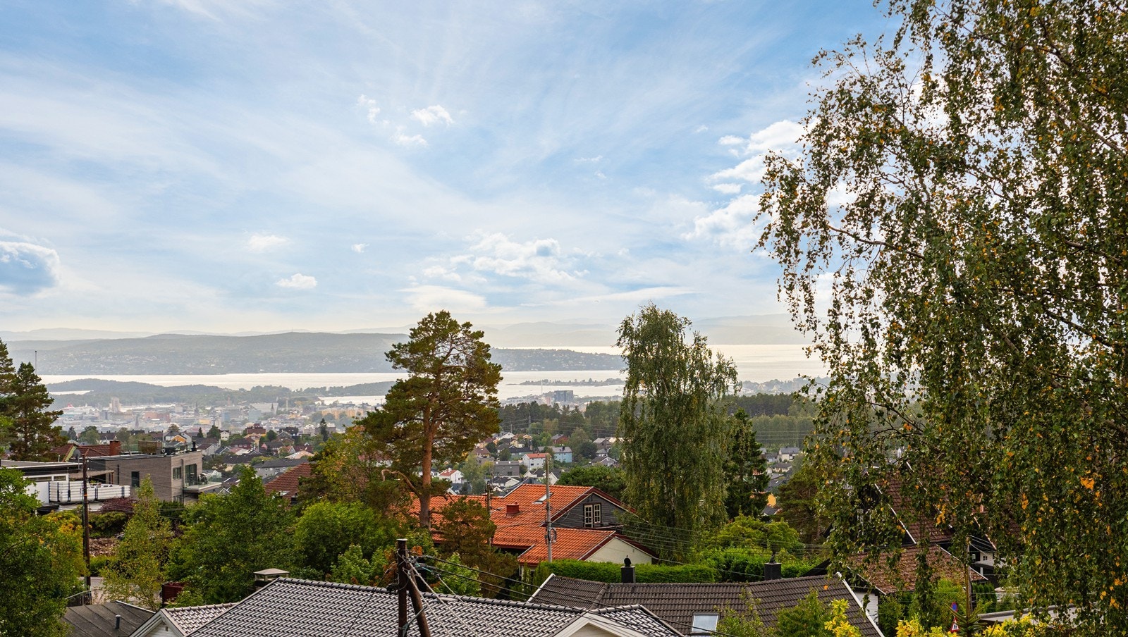 Fjordutsikt fra takterrassen Galleribilde