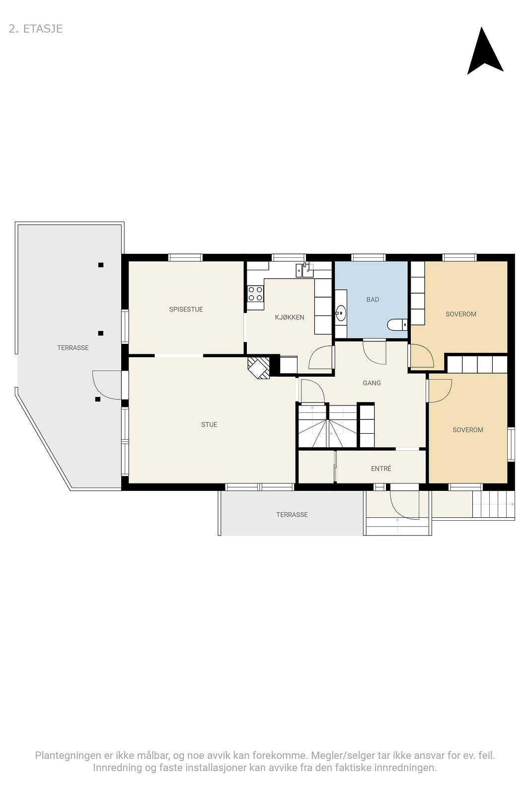 Plantegning 1. etasje. Galleribilde