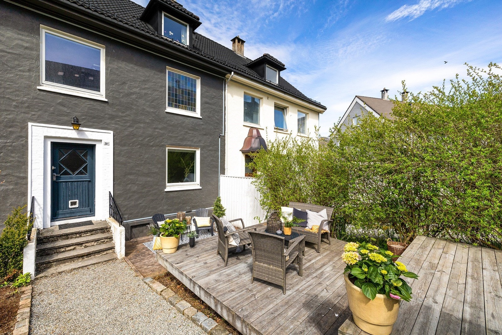 Felles uteplass som kan nytes på varme sommerdager. Galleribilde