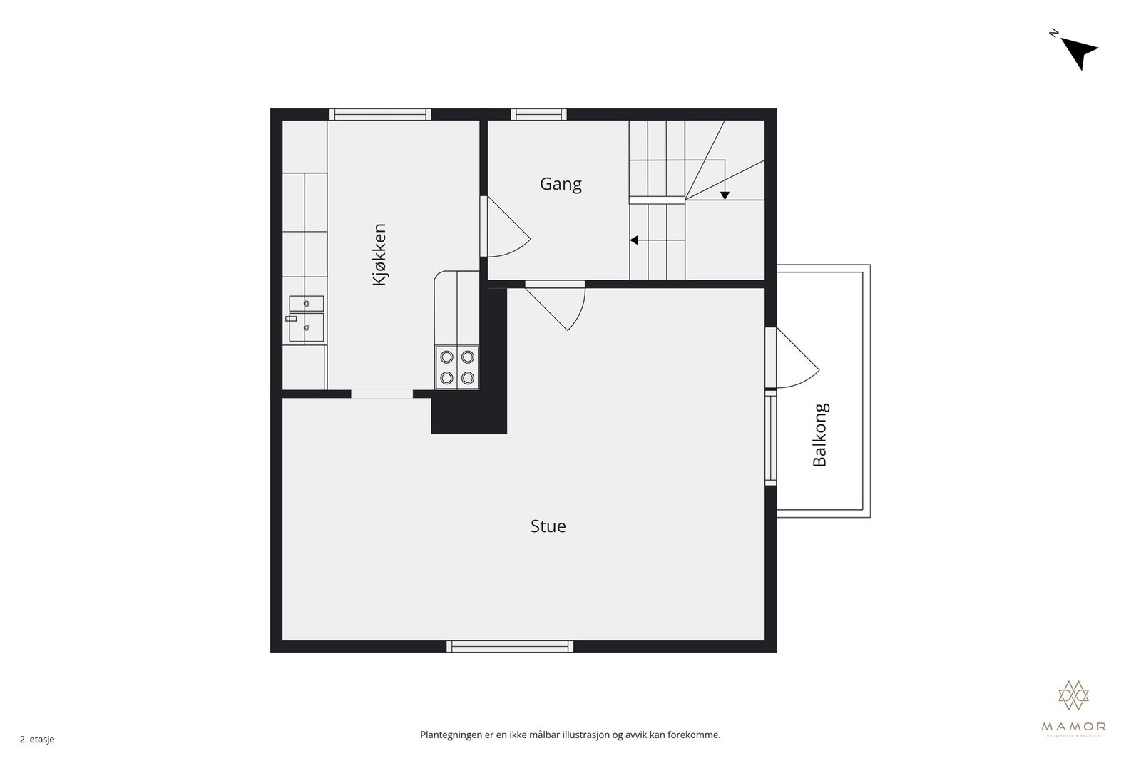 Plantegning - 2.etasje Galleribilde