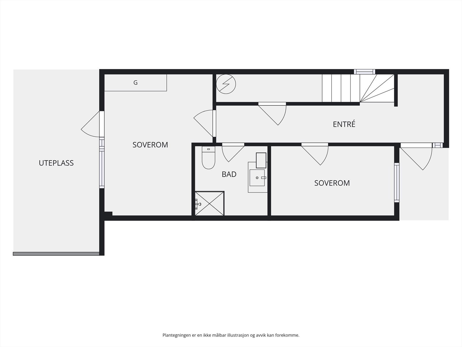 Plantegning 1. etasje. Galleribilde