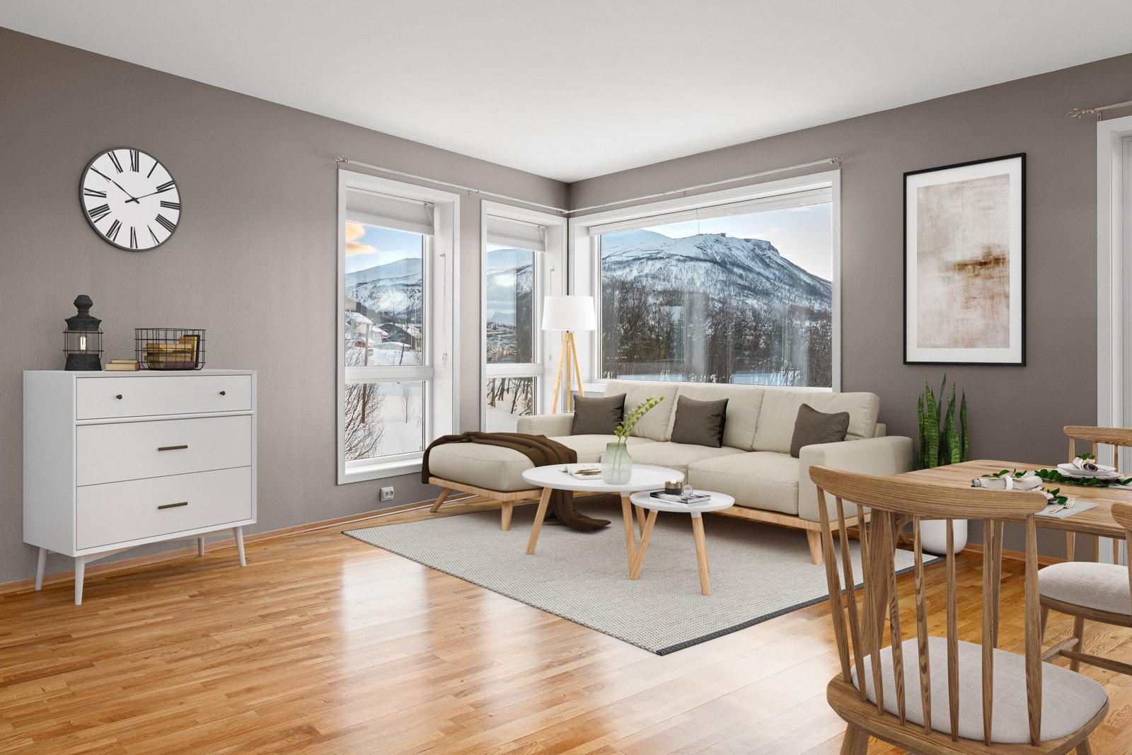 Evjenvegen 94L - presentert av Ivar J. Nerdal. Digital styling som illustrasjon.