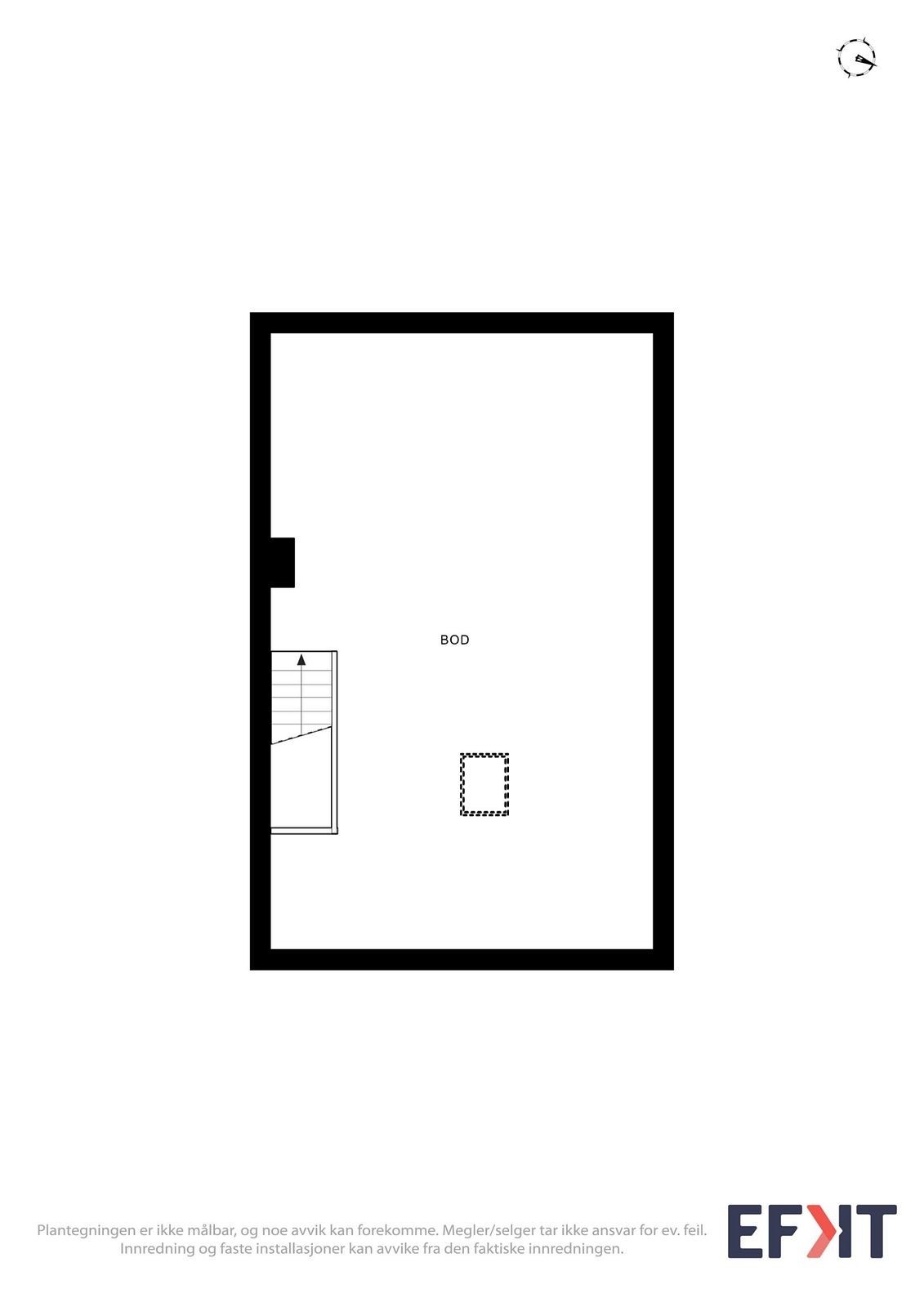 Plantegning loft. Galleribilde