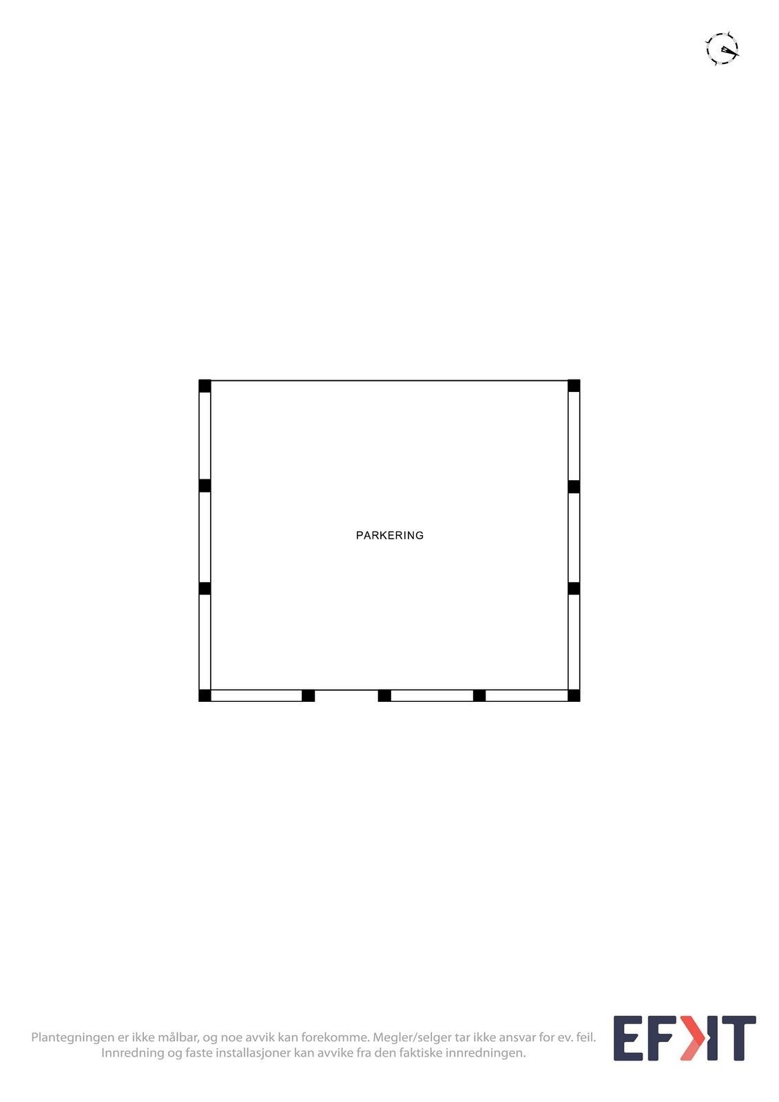 Plantegning carport. Galleribilde