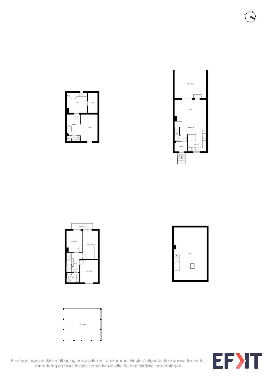 Plantegninger total. Galleribilde