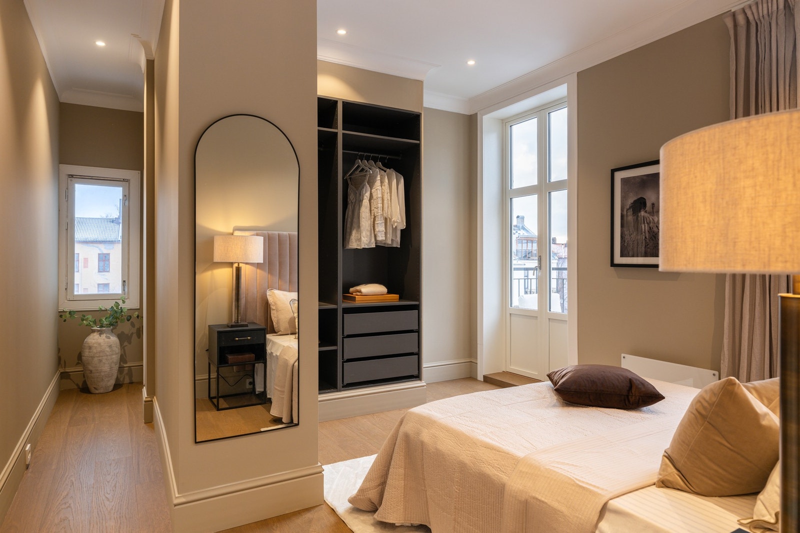 Soverommet har samme høye standard fra 2026 som resten av leiligheten. Galleribilde