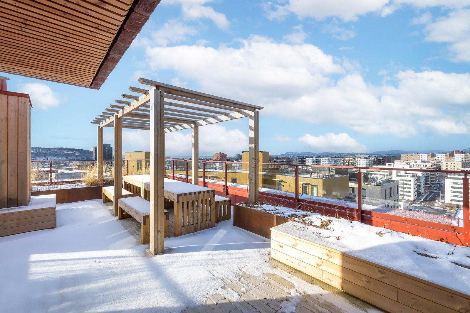 Herlig felles takterrasse Galleribilde