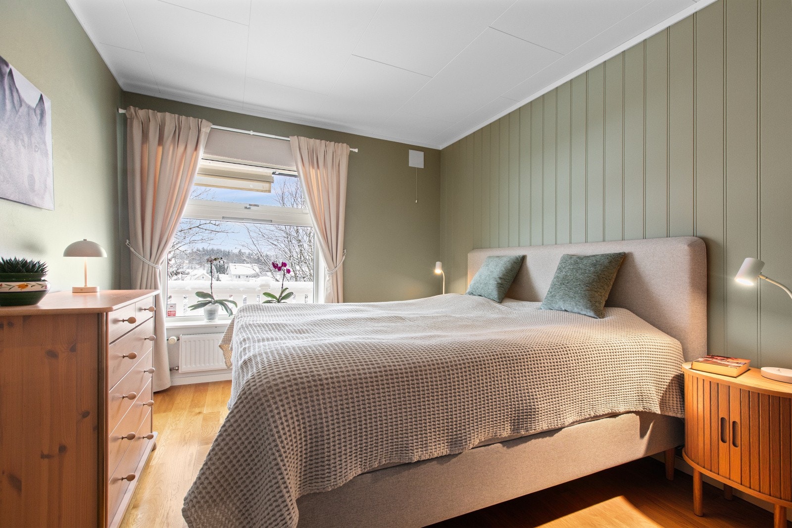 Det andre soverommet ligger innenfor stuen. Galleribilde