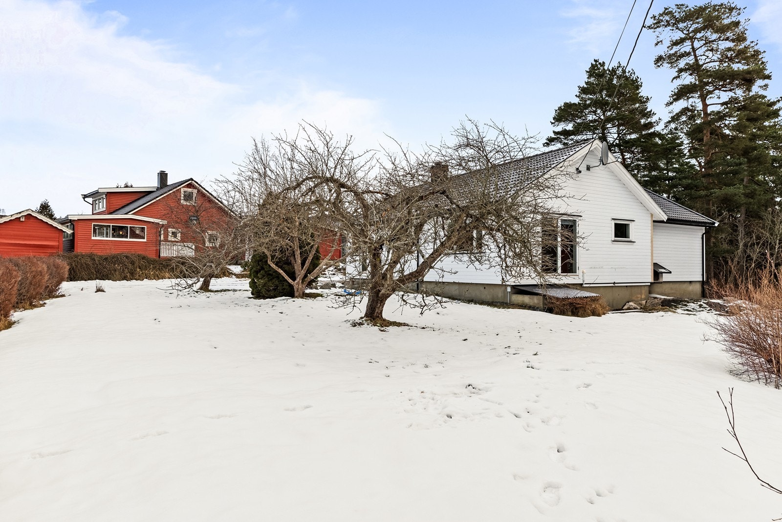 Hagen byr på god plass for lek og utendørsaktiviteter. Galleribilde