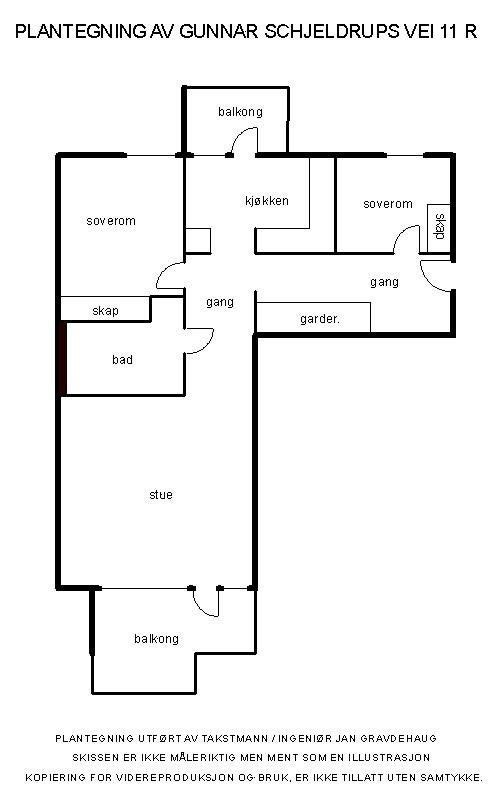 Plantegning Galleribilde