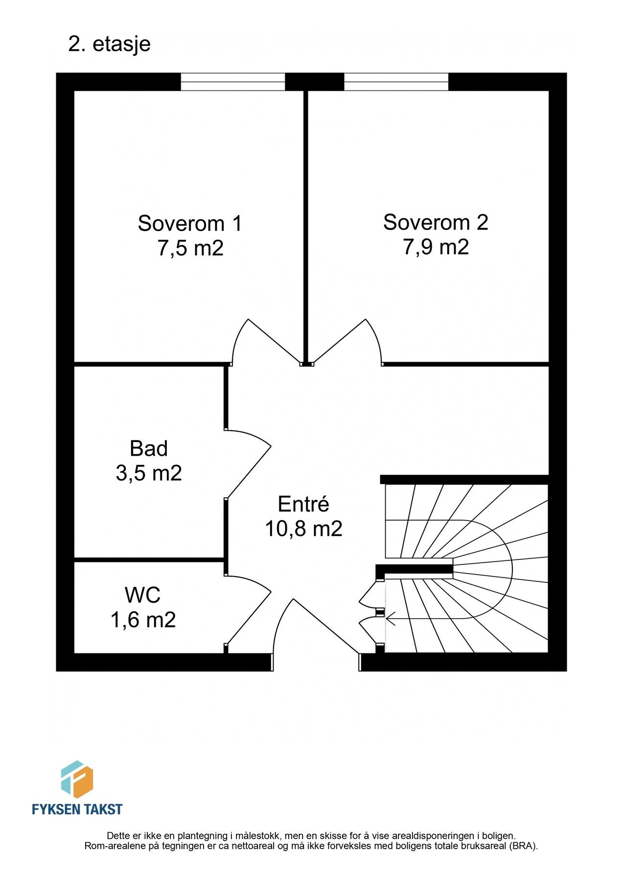 Planskisse 2.etasje. Galleribilde