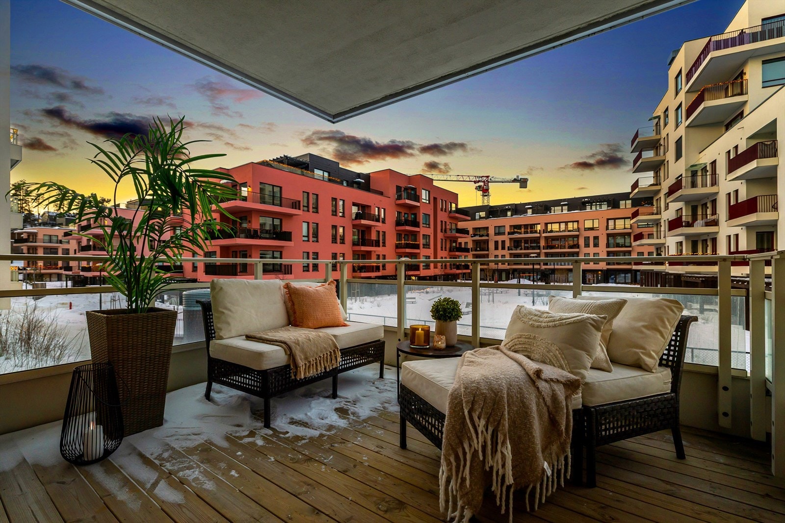 Stor balkong på ca. 10 kvm. Galleribilde