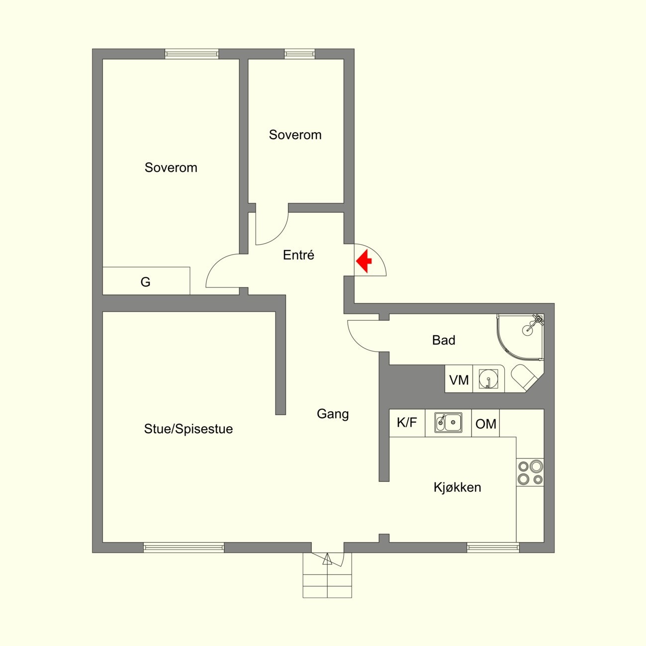 Velkommen inn i leiligheten! Galleribilde