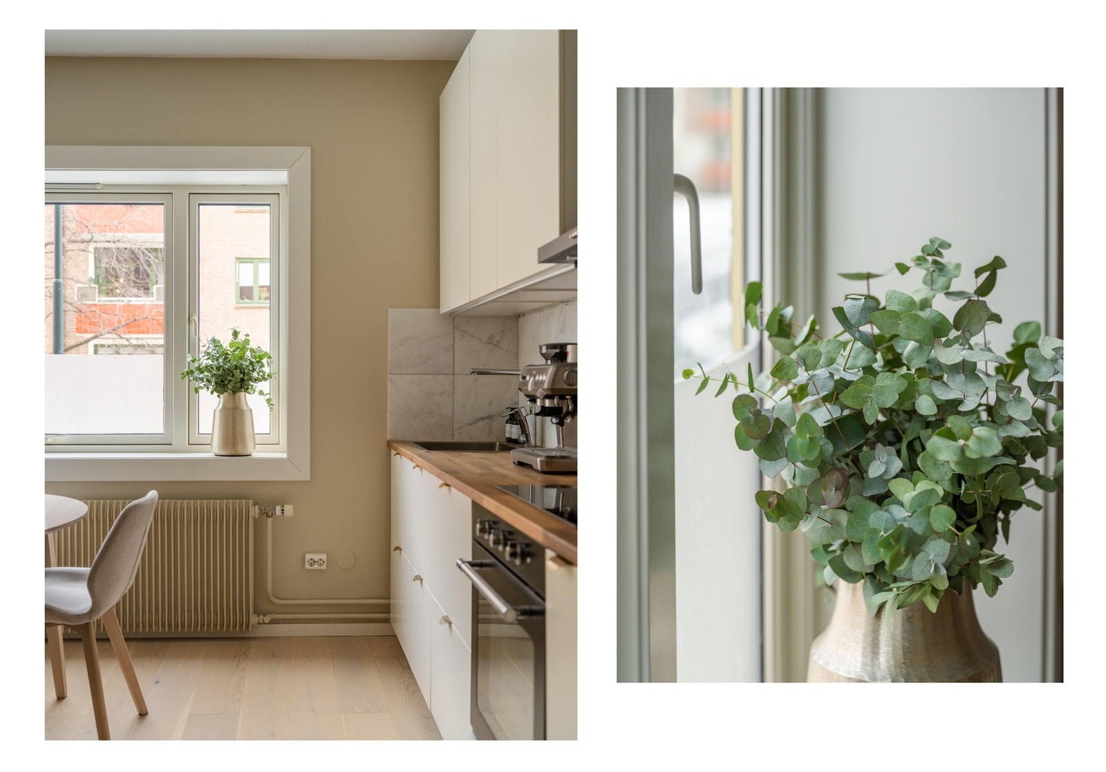 Her vil du bo i en høy 1.etasje med hyggelig utsyn mot grønne trær. Galleribilde