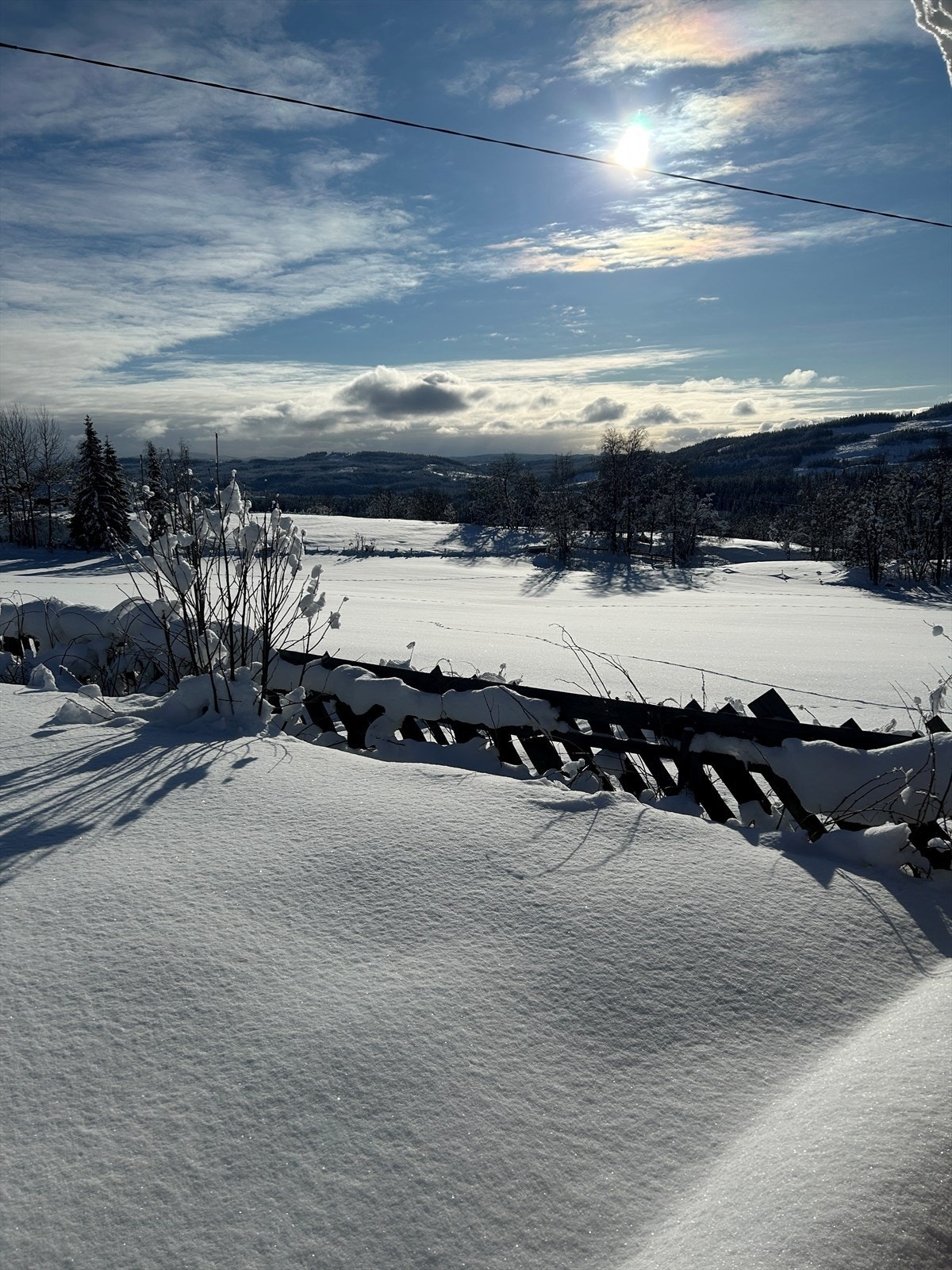 Privat bilde en skjønn vinterdag Galleribilde