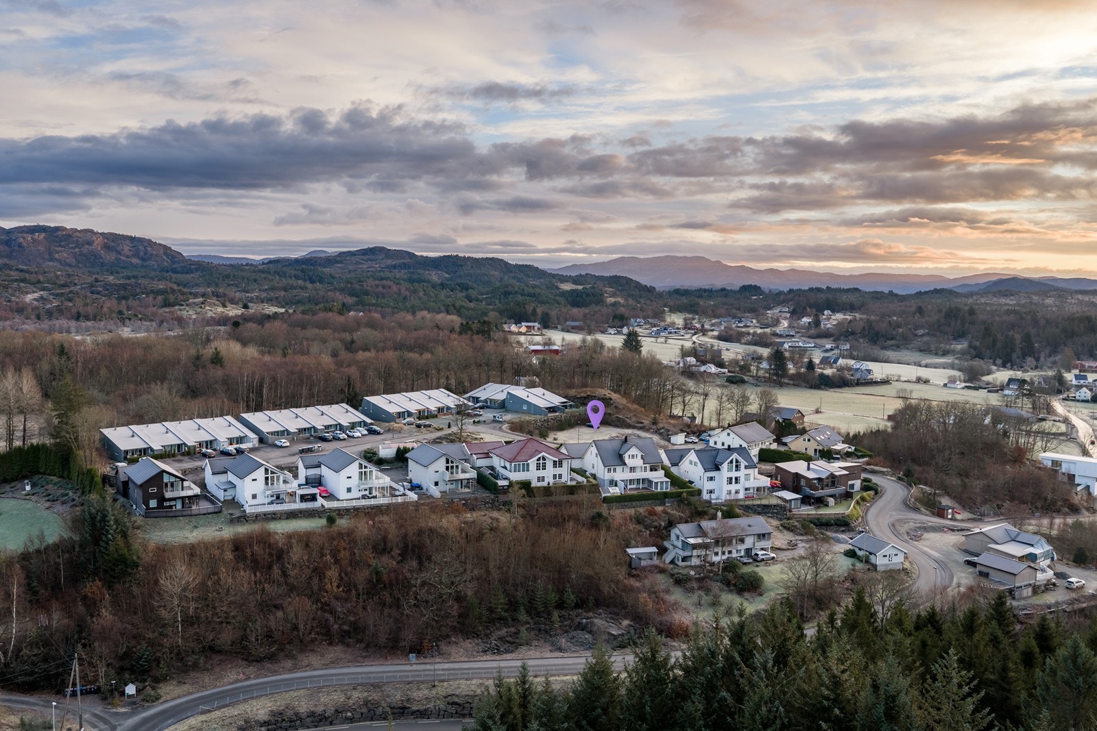 Stikk for vann og kloakk er lagt inn på tomten. Galleribilde