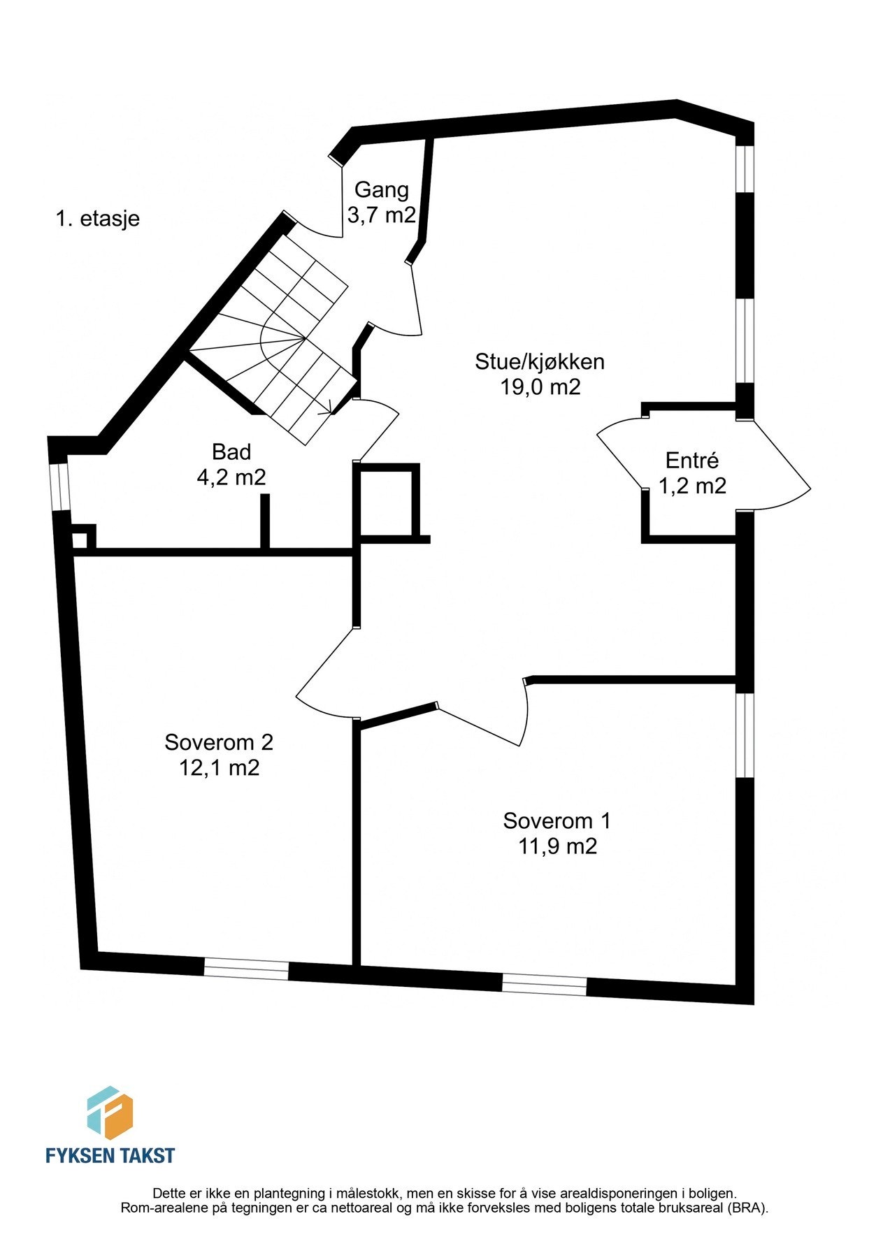 Planskisse 1.etasje Galleribilde