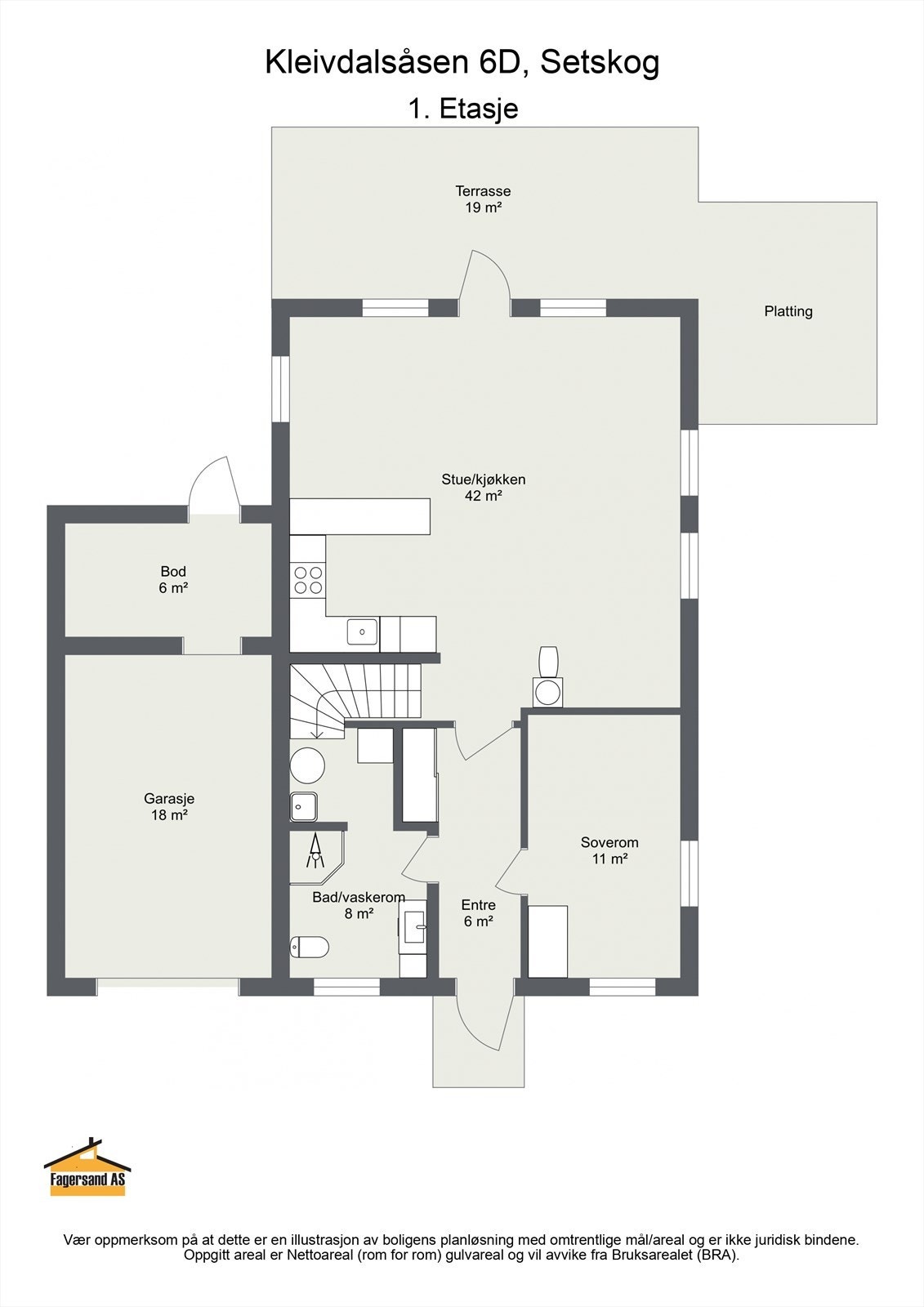 Planskisse 1.etasje. Galleribilde