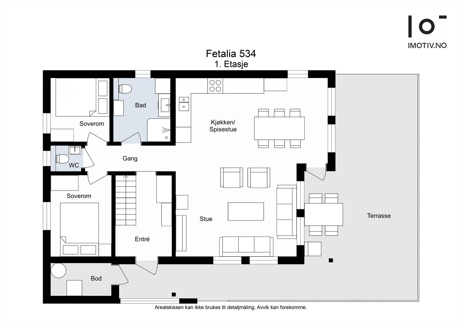 Plantegning 1. etasje Galleribilde