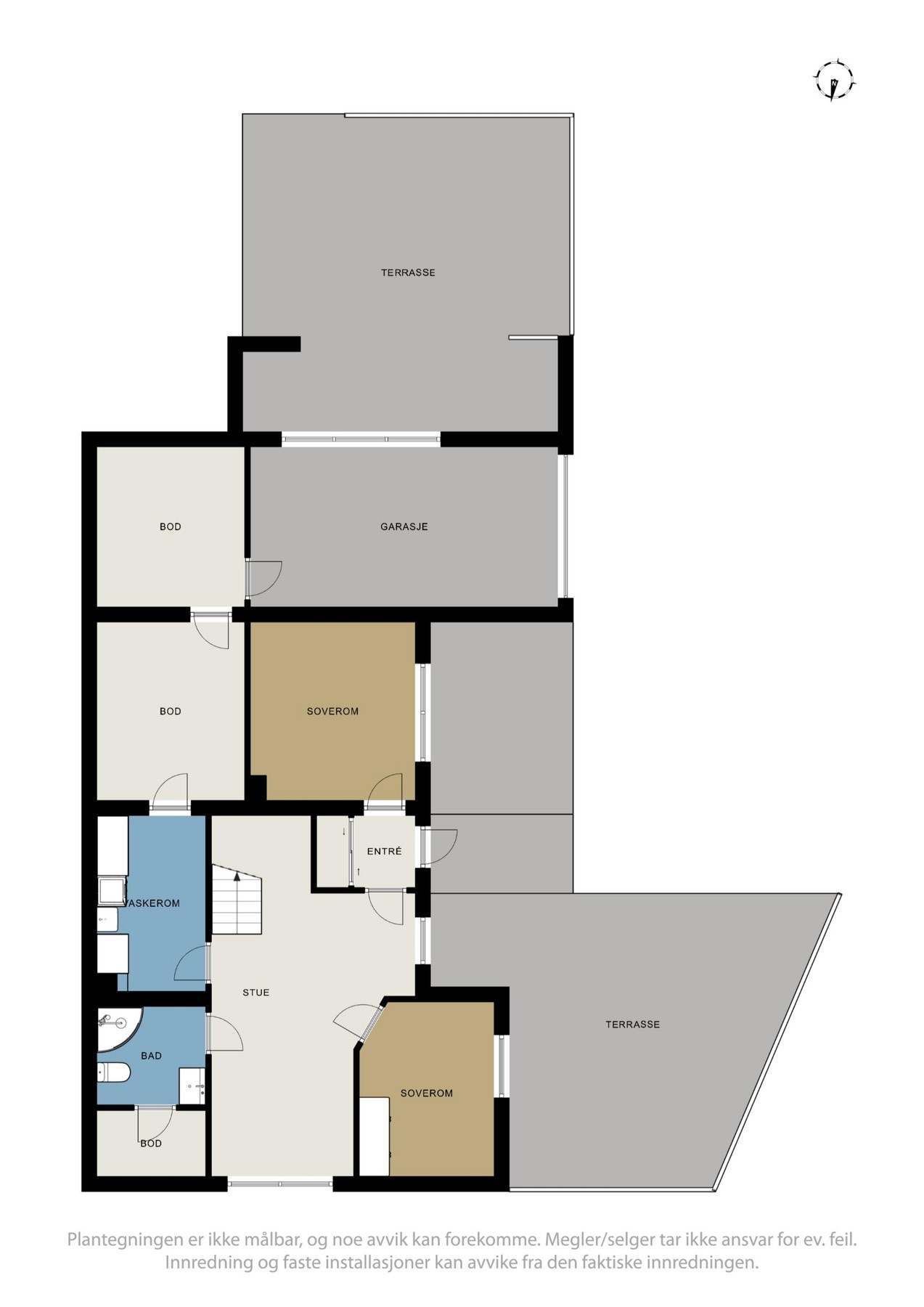 Planskisse - Underetasje. Galleribilde