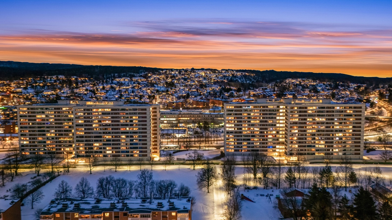 Boligen byr på kanskje Oslos vakreste utsikt. Galleribilde