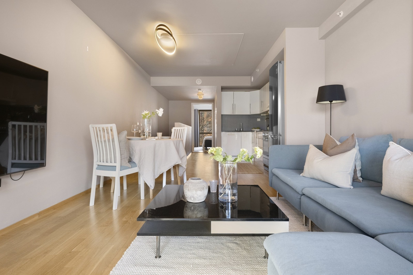 Leiligheten har en gjennomtenkt og arealeffektiv planløsning. Galleribilde