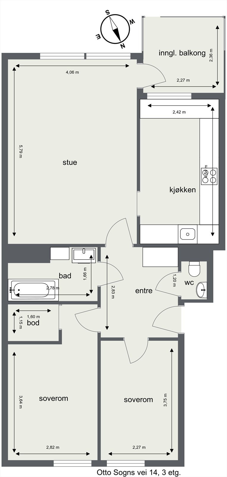 Plantegning Galleribilde