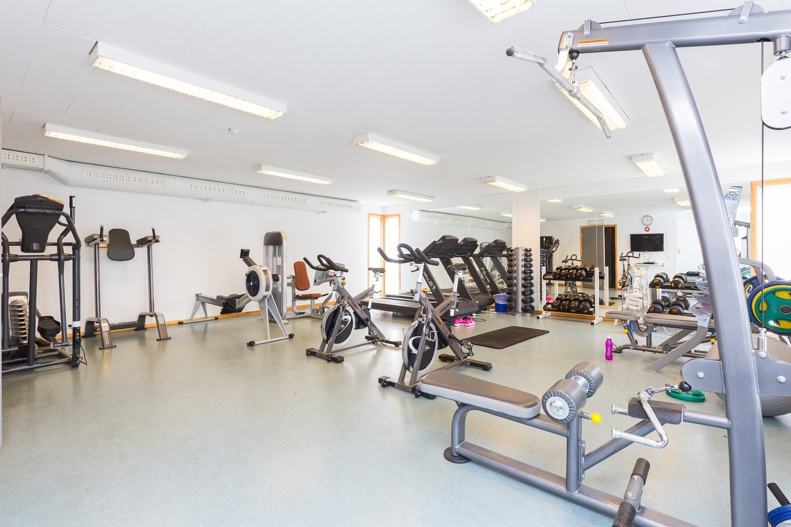 Felles trimrom i Kaaret for beboere i borettslaget. Galleribilde