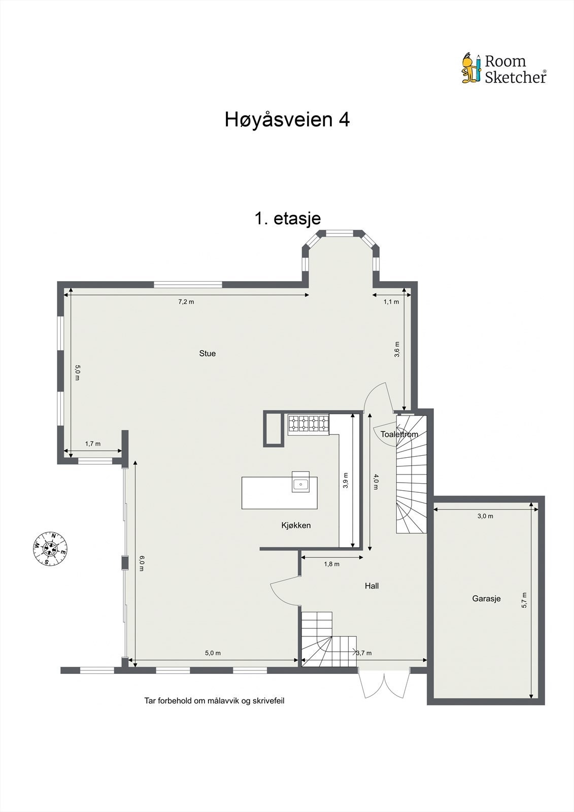 - Planskisse 1. etasje - Galleribilde