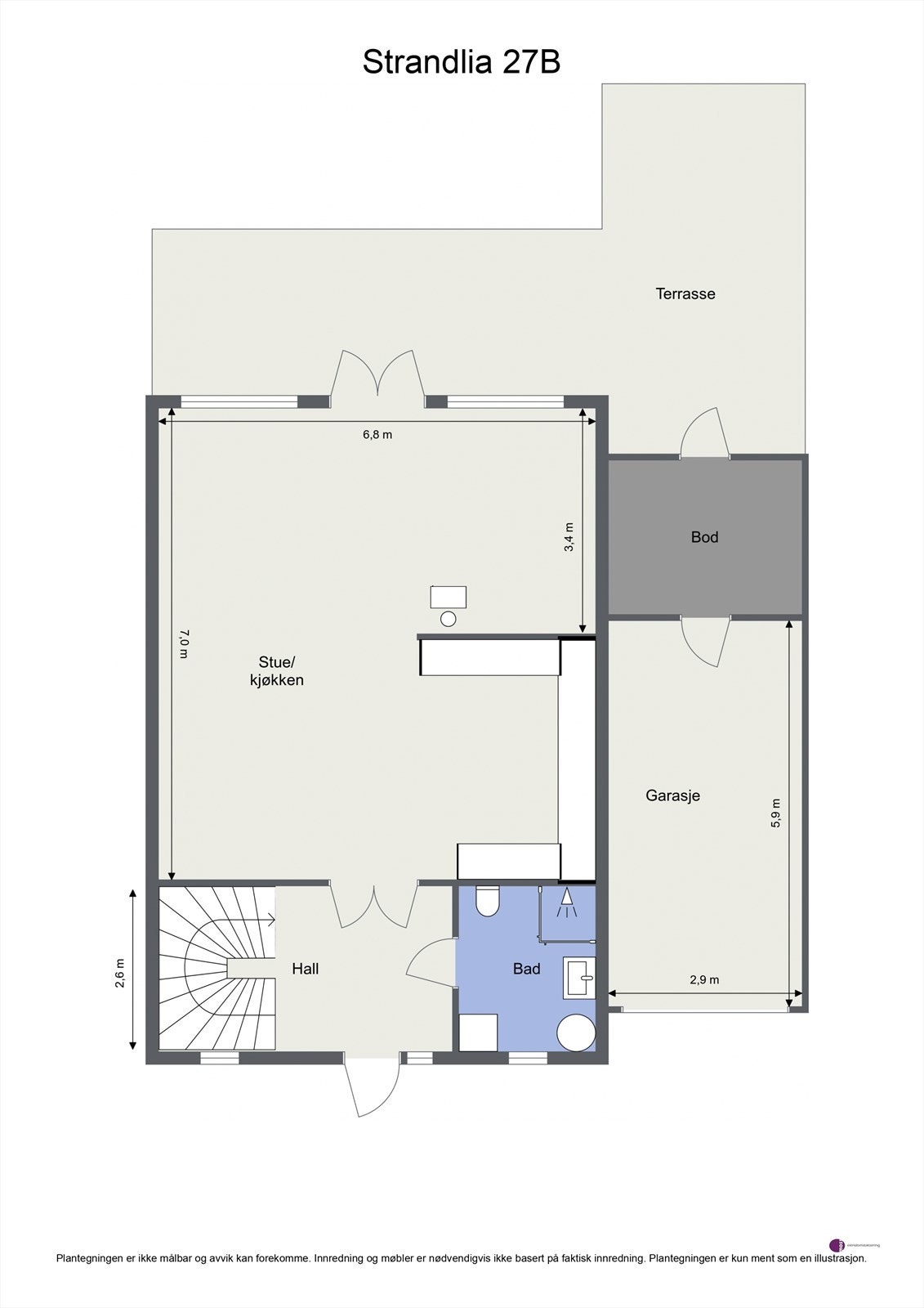 Plantegning - 1. etasje Galleribilde
