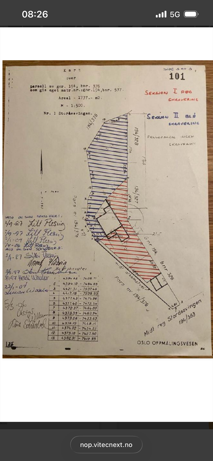 Seksjon 2 benytter seg av det blå området iht. vedtektene. Galleribilde