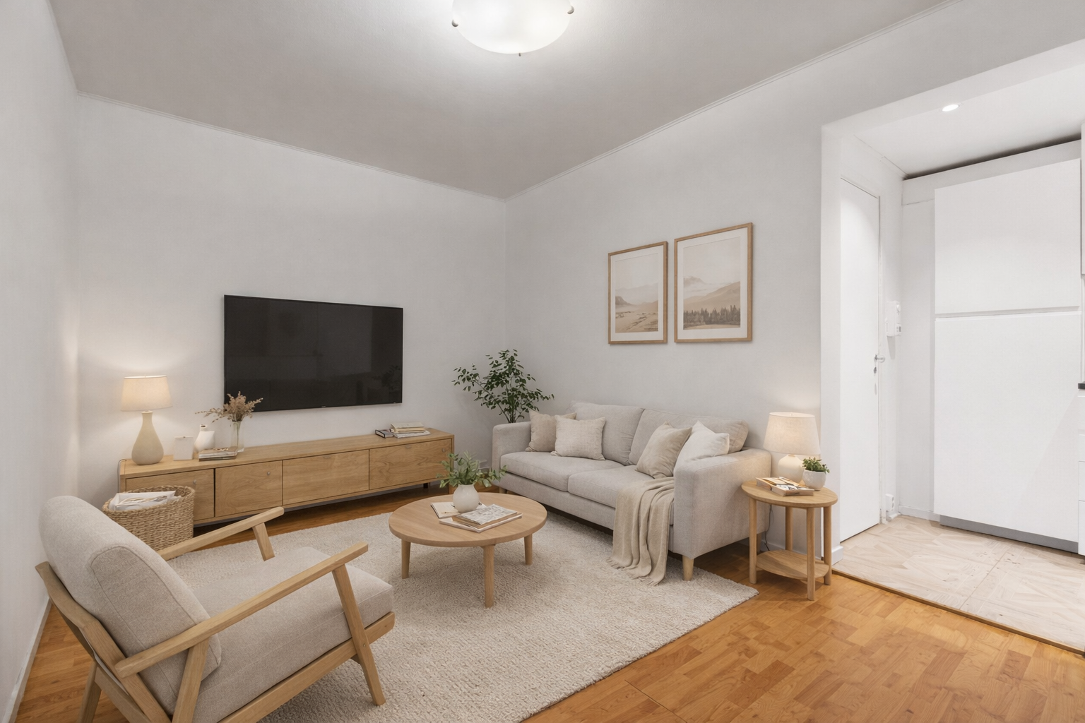 Digital møblering. Galleribilde