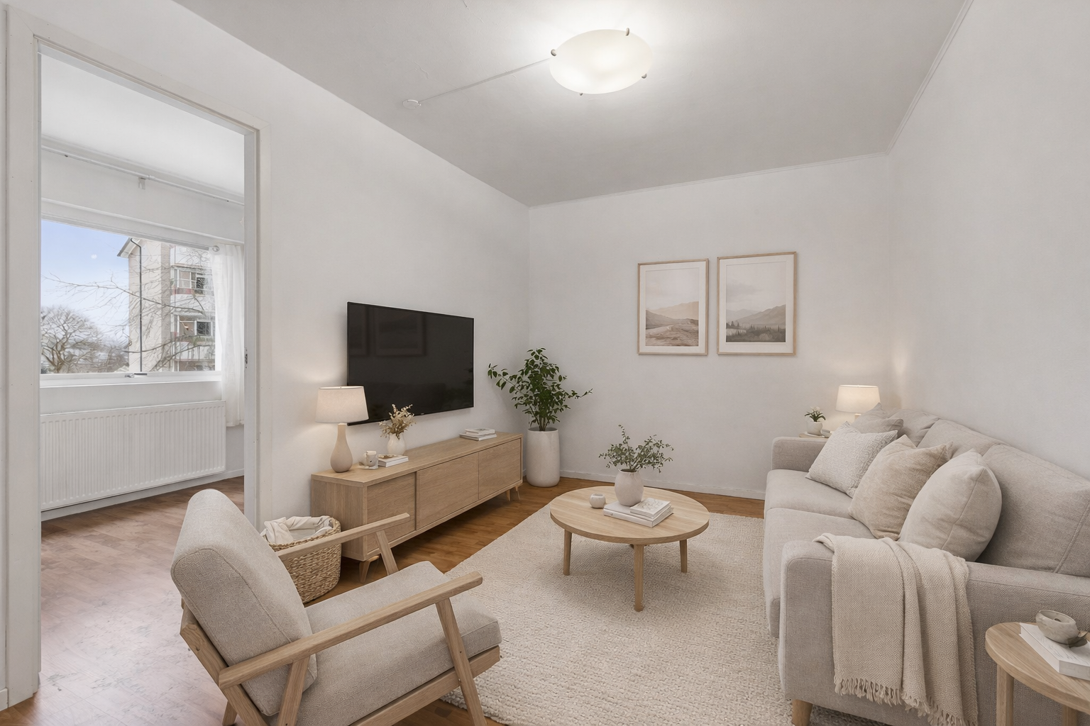 Digital møblering. Galleribilde